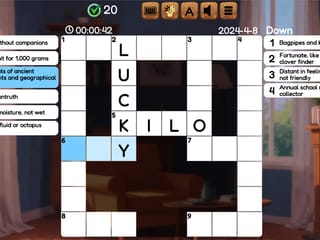 Crossword screenshot