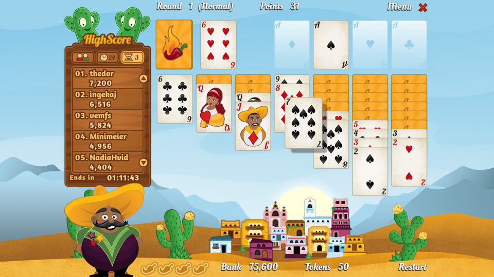 Play Solitaire  Free Online Games. KidzSearch.com