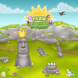 🐰🥚🌴Attention, farmers! The Easter Island empire is here!🌴🥚🐰 image